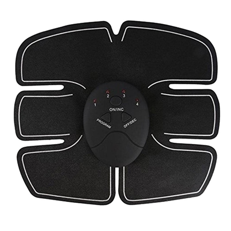 Wireless 6-Pack Abs Stimulator  Rechargeable Vibrating Muscle Exerciser & Body Massager for Abdominal Training