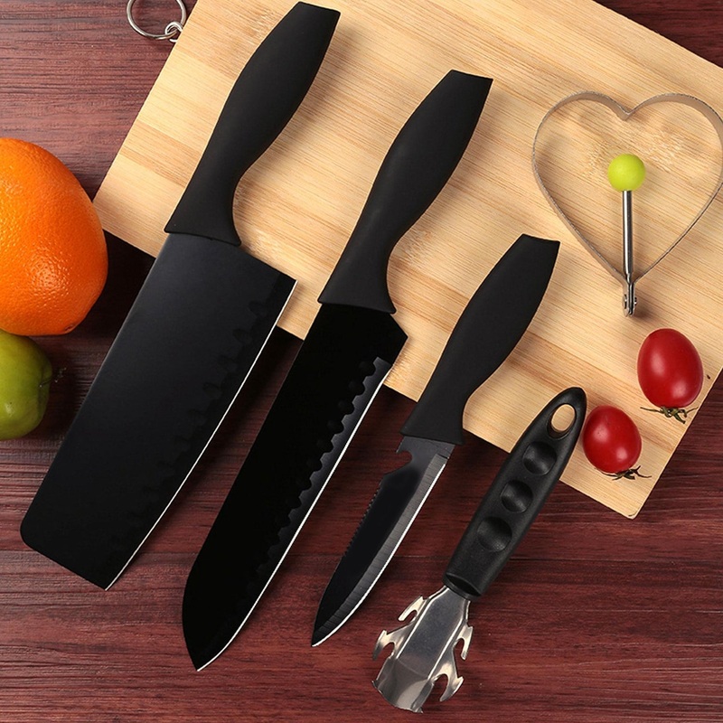 5-Piece Stainless Steel Kitchen Knife Set  Chef, Chopping, Utility, Butcher Knives