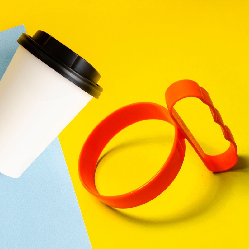 Anti-Slip Plastic Tumbler Handle  Lightweight Cupholder Grip (1 Pc)