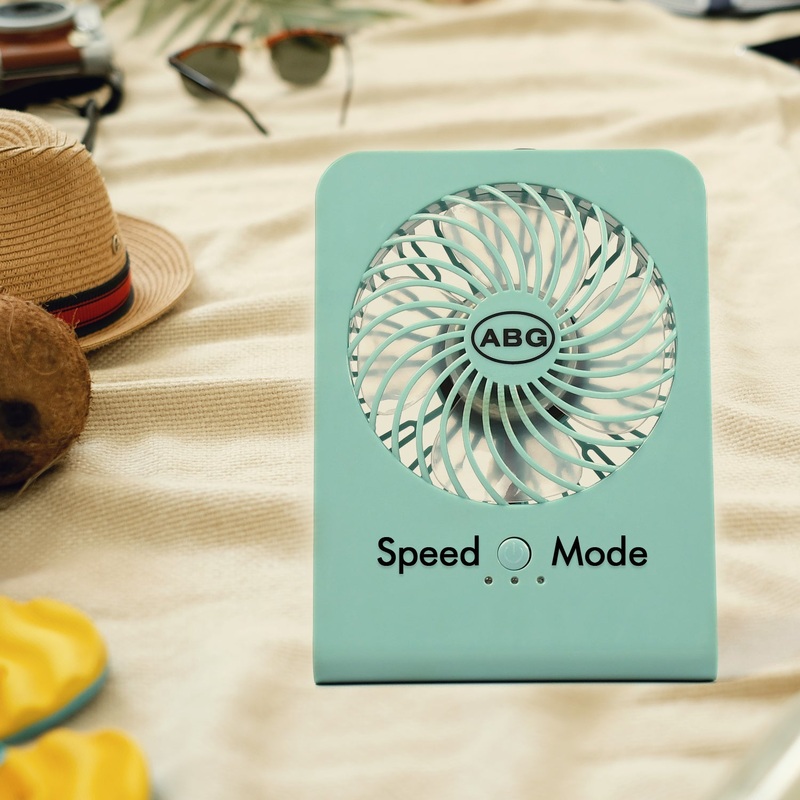 Portable Desk Fan  Big Table Fan with 3-Speed Settings for Office, School & Home (Battery Not Included)