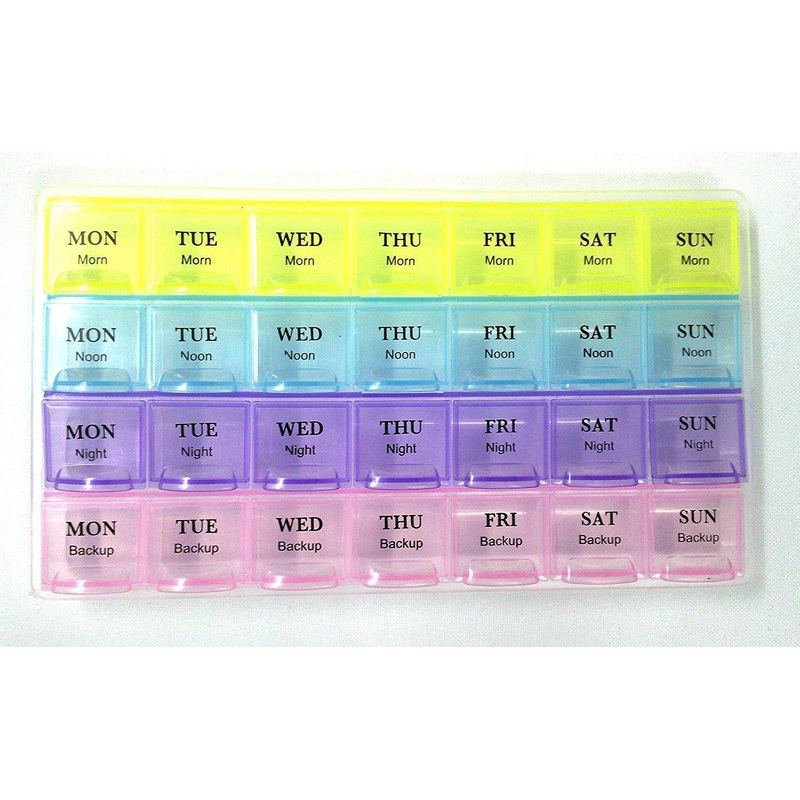 Weekly Pill Case 28-Slot Medicine Organizer