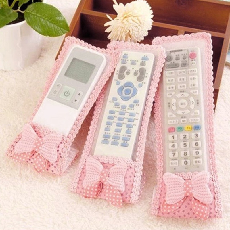 3pc Remote Cover for TV, Air Conditioner, D2H, DTH Remote Control Dust Cover (Mix Design / 3 Pc)