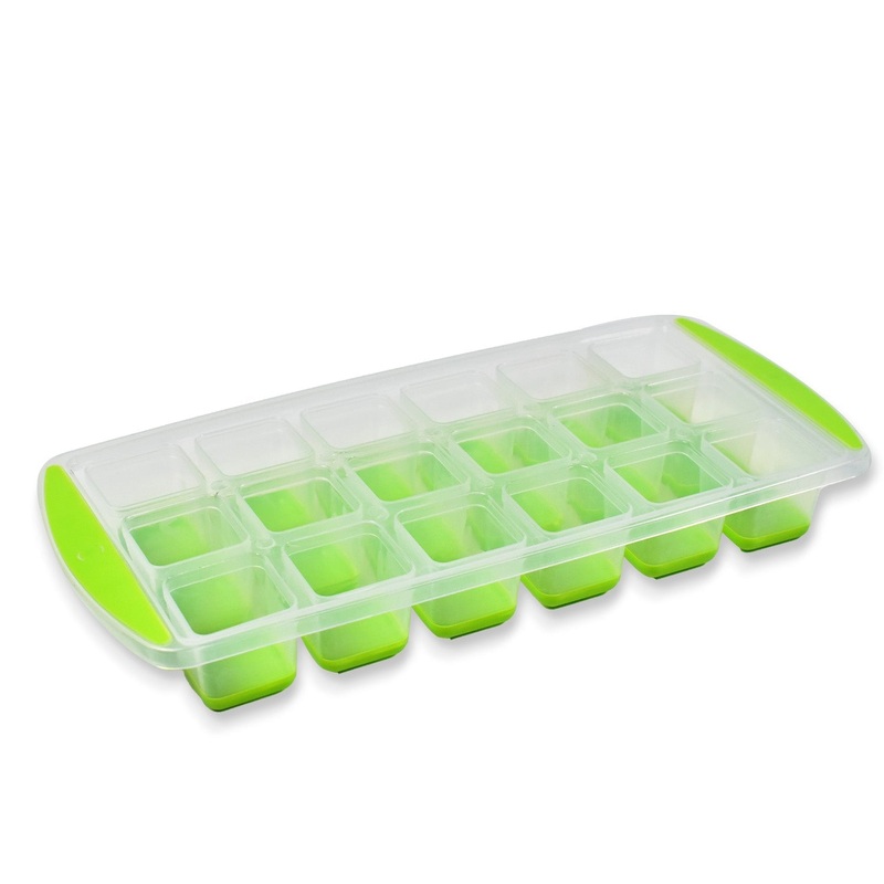 18-Cavity -Up Ice Cube Tray – Flexible Silicone, Easy Release 100% BPA-Free