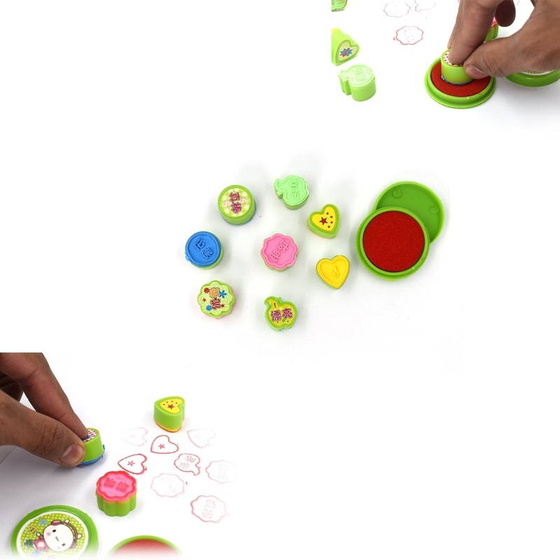 9 Pc Stamp Set for Kids, Play & Fun