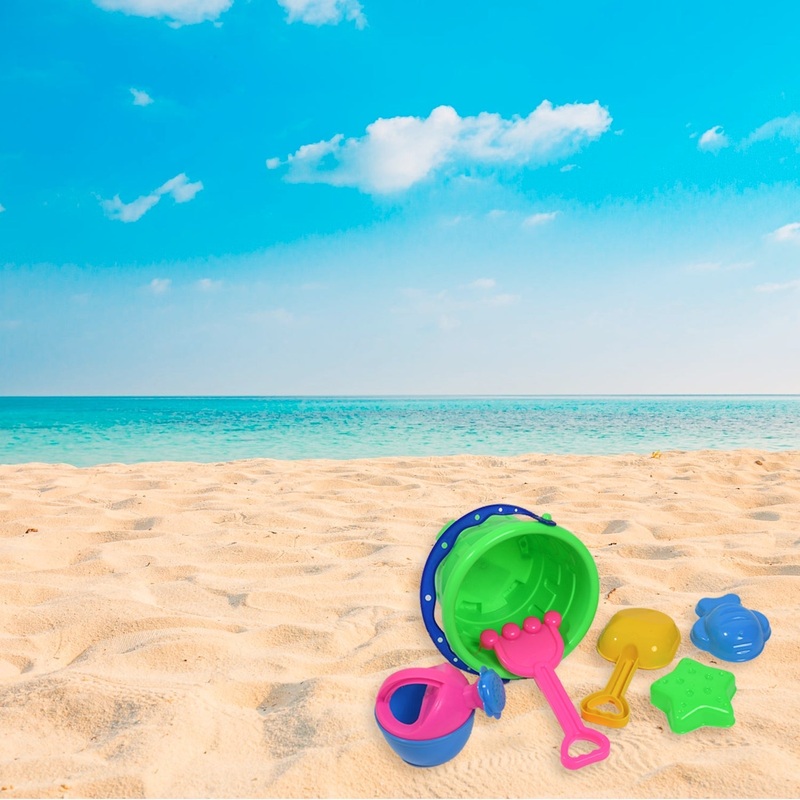 Beach Sand Castle Toy Set for Kids – 6 Pcs Summer Play