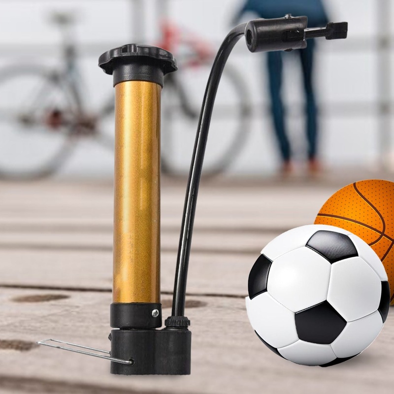 Hand Air Ball Pump  Portable Metal Inflator for Basketball, Soccer & More