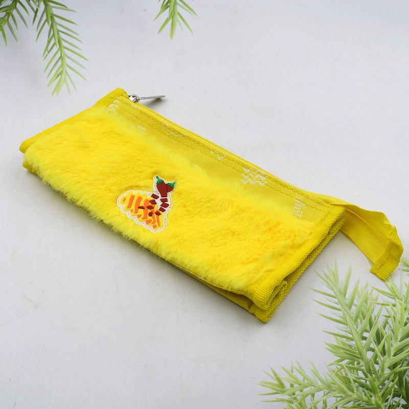 Smart Double Pocket Zipper Pouch  Multipurpose, Washable Stationery Organizer for School & Travel (2-Pocket)