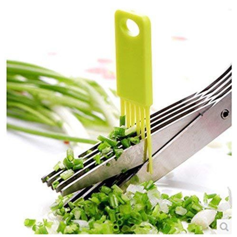 Stainless Steel 5-Blade Herb Scissors