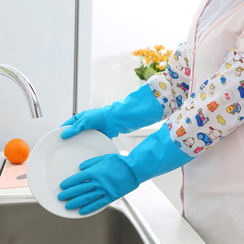 2-Pair Large Blue Multipurpose Gloves  Ideal for Washing, Gardening & Cleaning