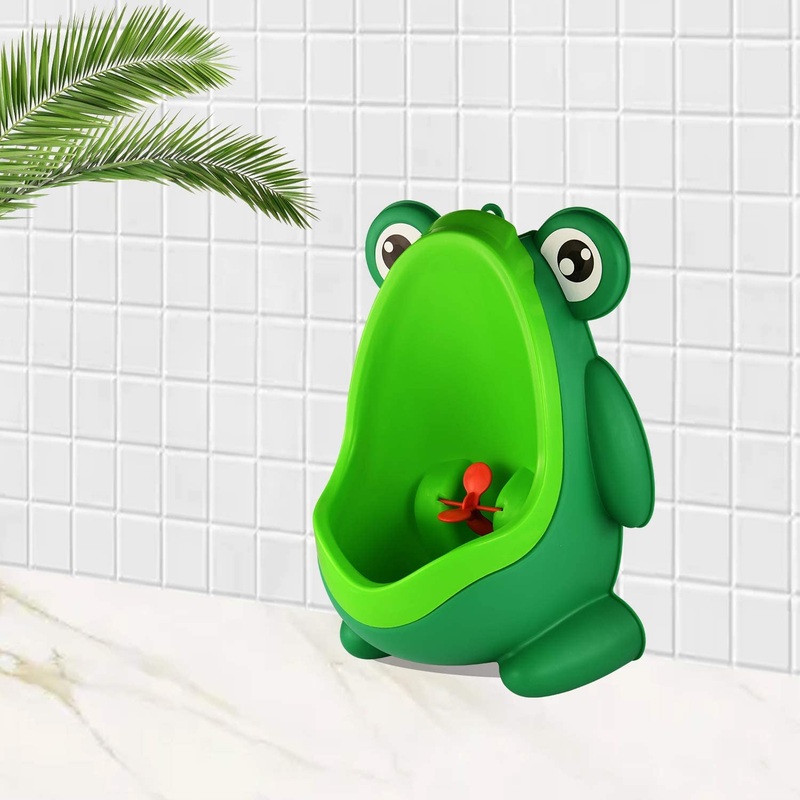 Cute Frog Standing Potty Training Urinal for Boys – Toilet with Funny Aiming Target