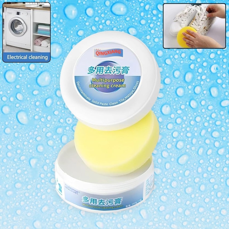 Shoe Cleaning Cream  Stain Remover for Sneakers, White Rubber Sole & Polish (260g)