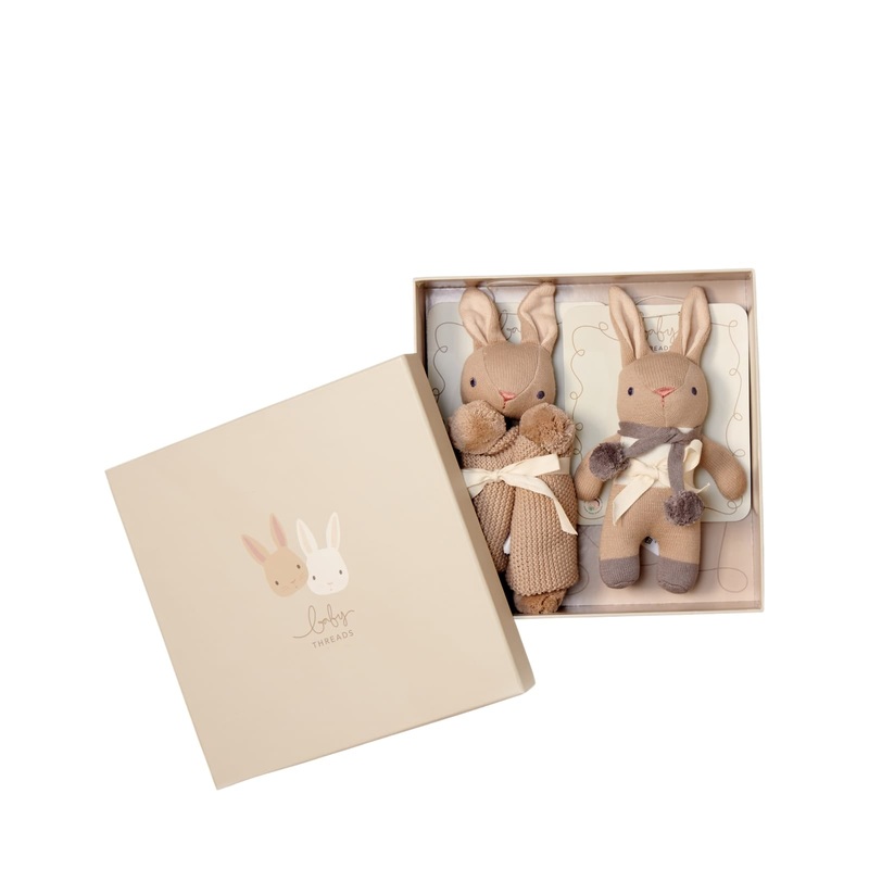 Baby Bunny Taupe Gift Set