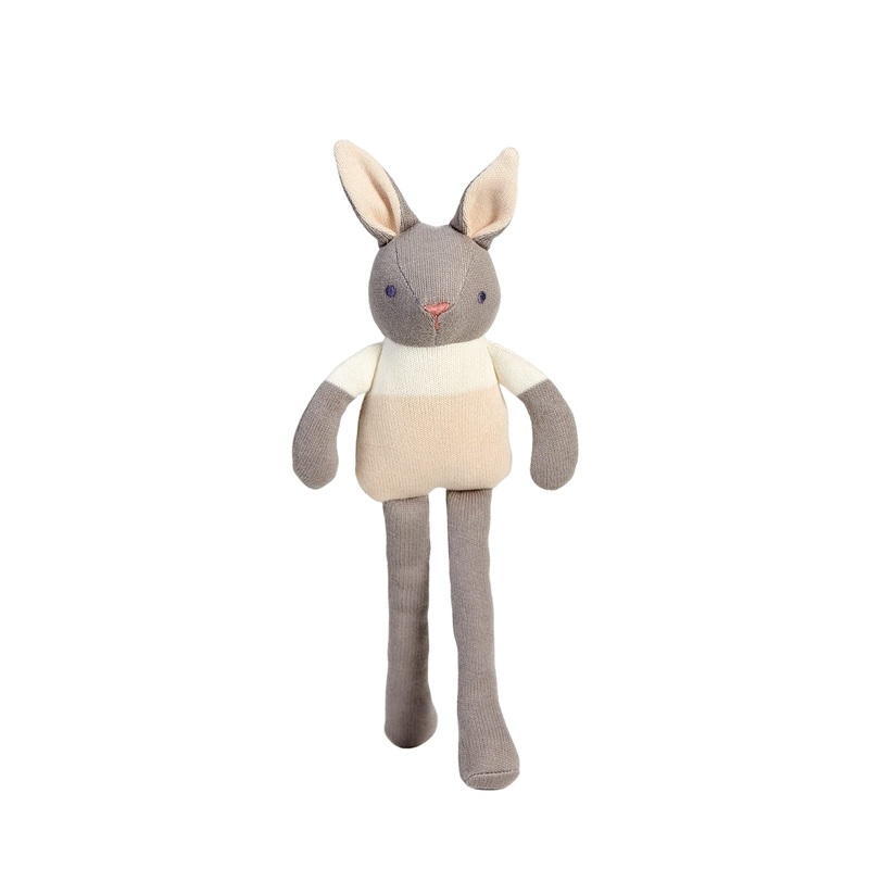 Baby Grey Bunny Doll