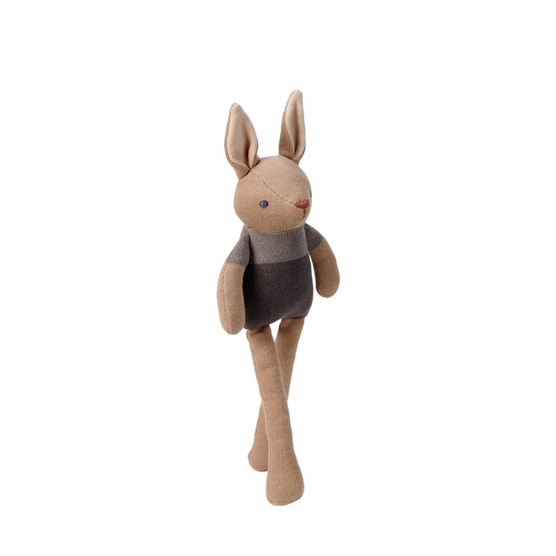 Baby Taupe Bunny Doll