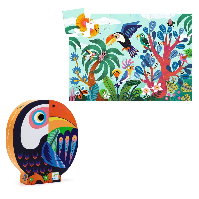 Silhouette 24 Piece Puzzle – Coco The Toucan
