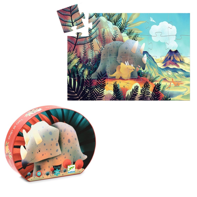 Silhouette 24 Piece Puzzle – Teo The Dino