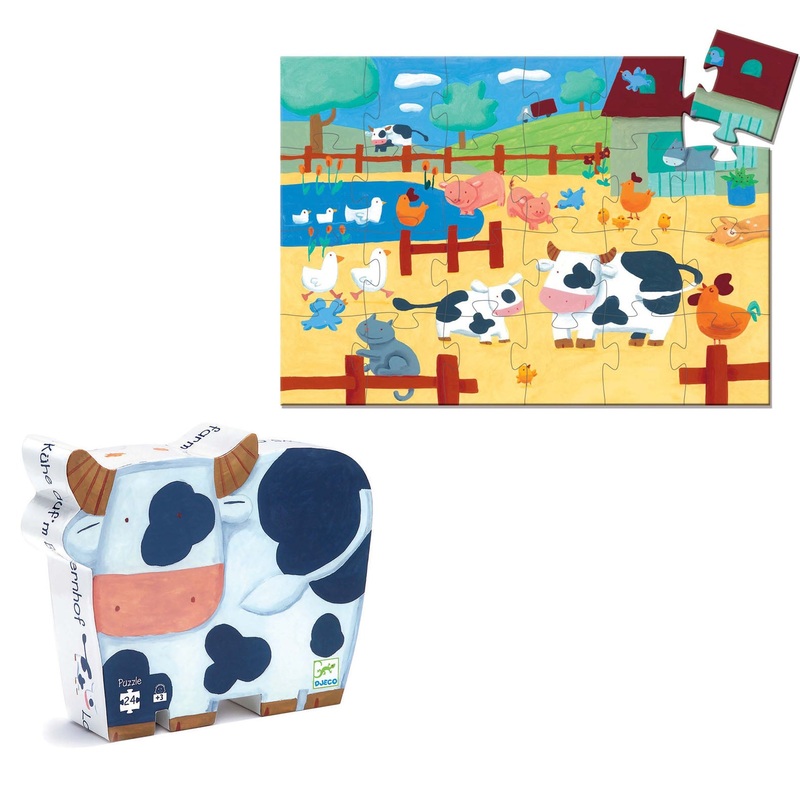 Silhouette 24 Piece Puzzle – The Cows On The Farm