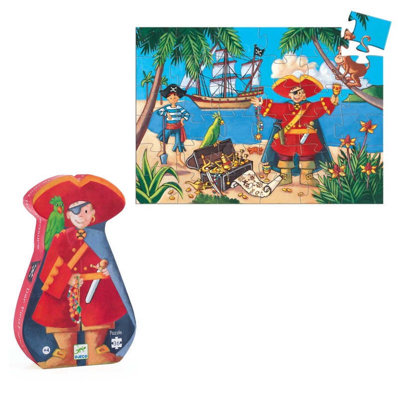 Silhouette 36 Piece Puzzle – The Pirate and His Treasure