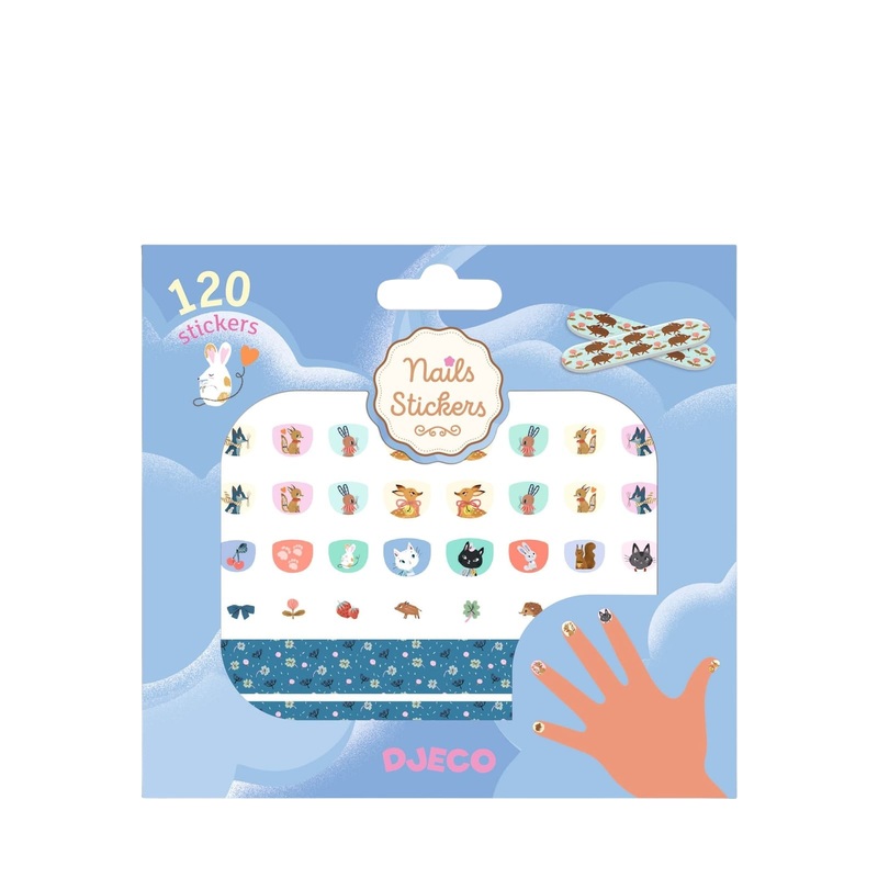 120 Nail Stickers – Cute Animals