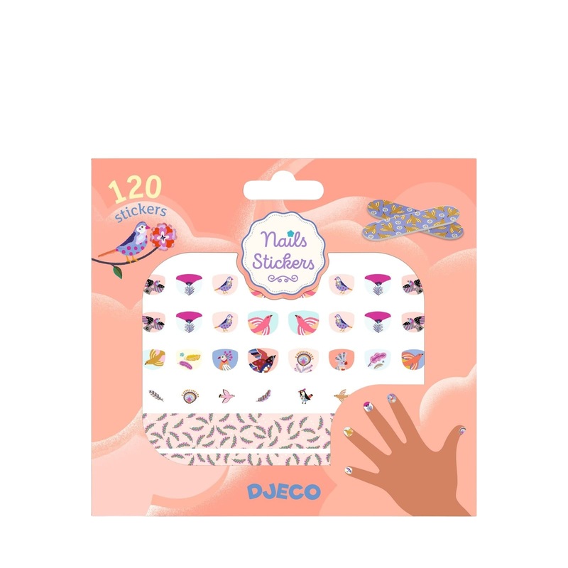 120 Nail Stickers – Feathers