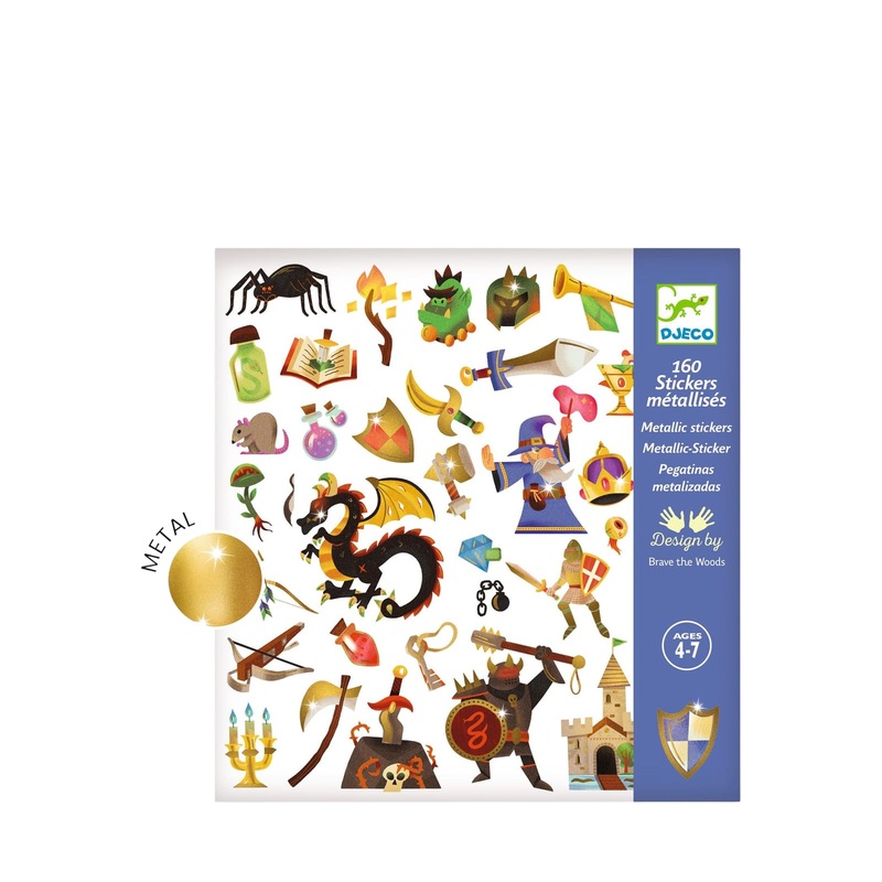160 Stickers On Sheets – Medieval Fantasy
