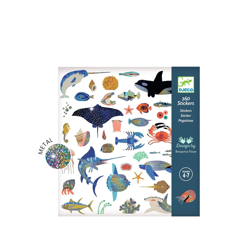160 Stickers On Sheets – Ocean