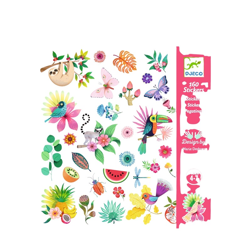 160 Stickers On Sheets – Paradise