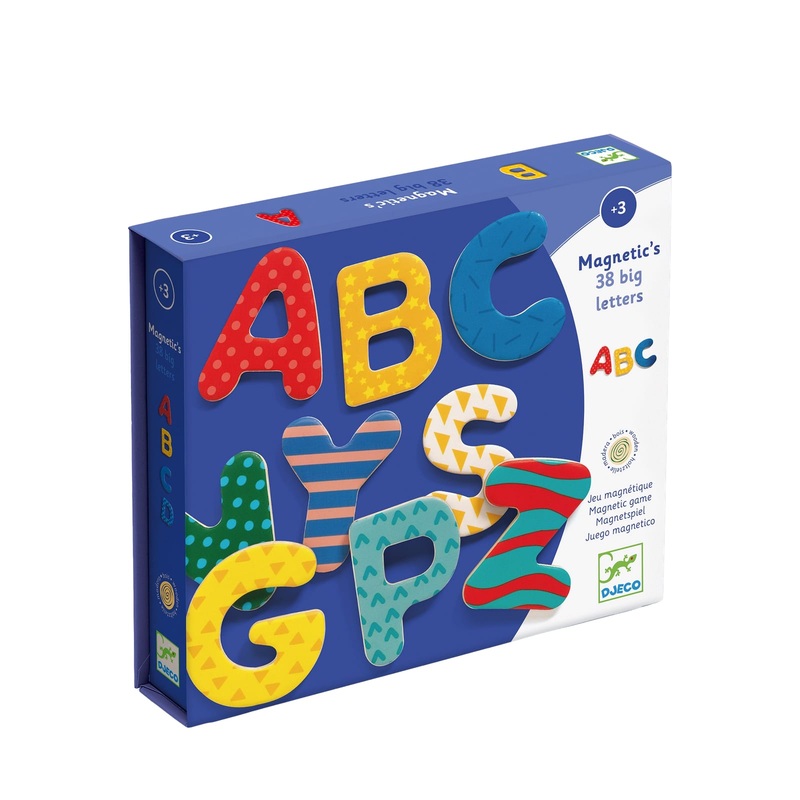 38 Wooden Magnets – Big Letters