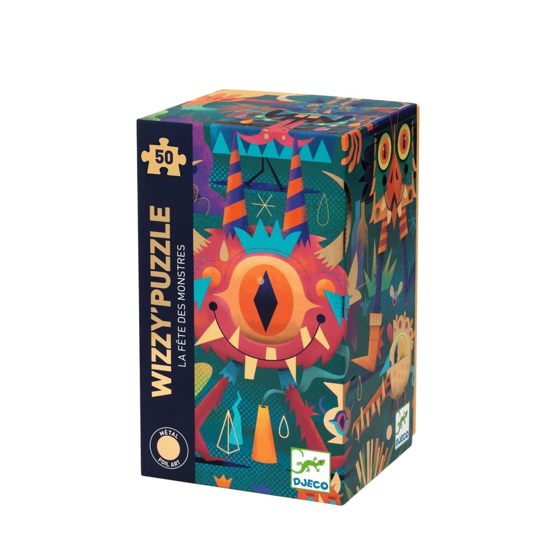 50 Piece Metallic Puzzle – Monster Party
