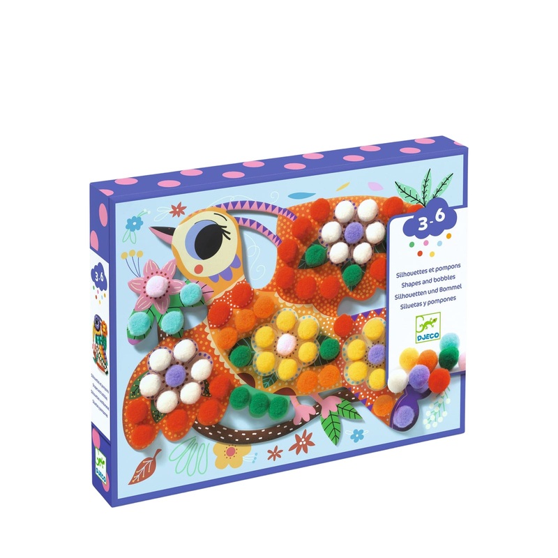 Pompoms Collage Craft Set – Assorted Birds