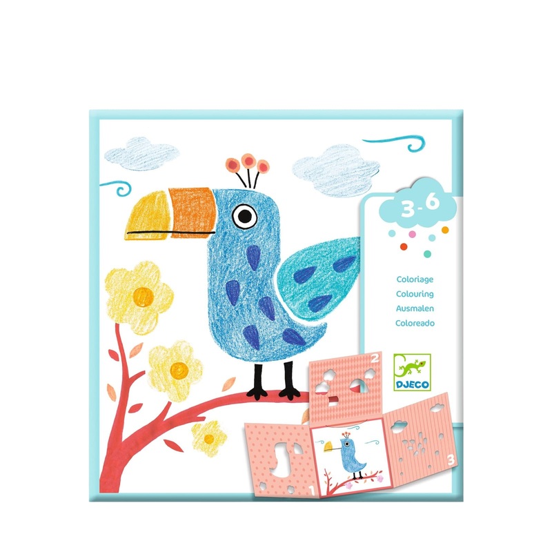 Stencil Craft Set – Animals with 3 Stencils