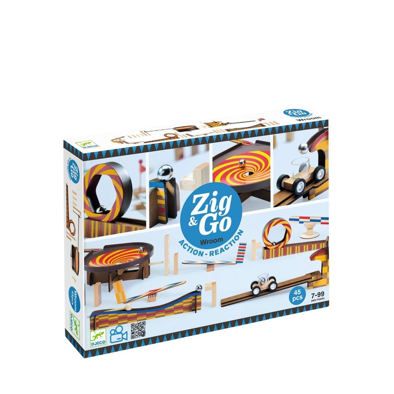 Zig and Go Construction Game – Wroom 45 Pieces