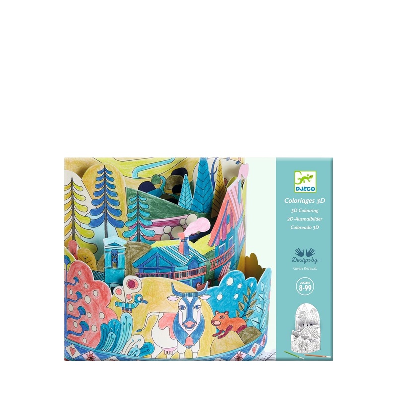 3D Colouring Craft Set – The World