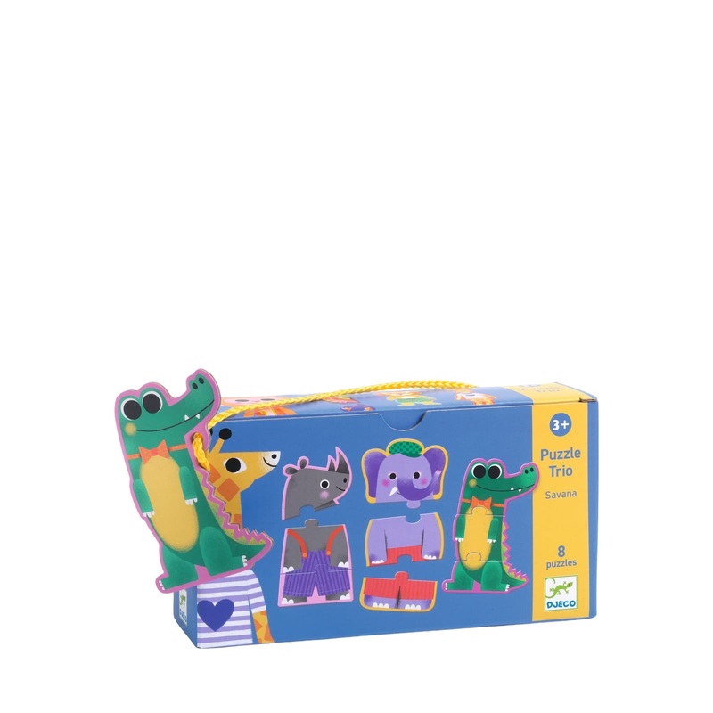 8 Trio Puzzles – Jungle Animals