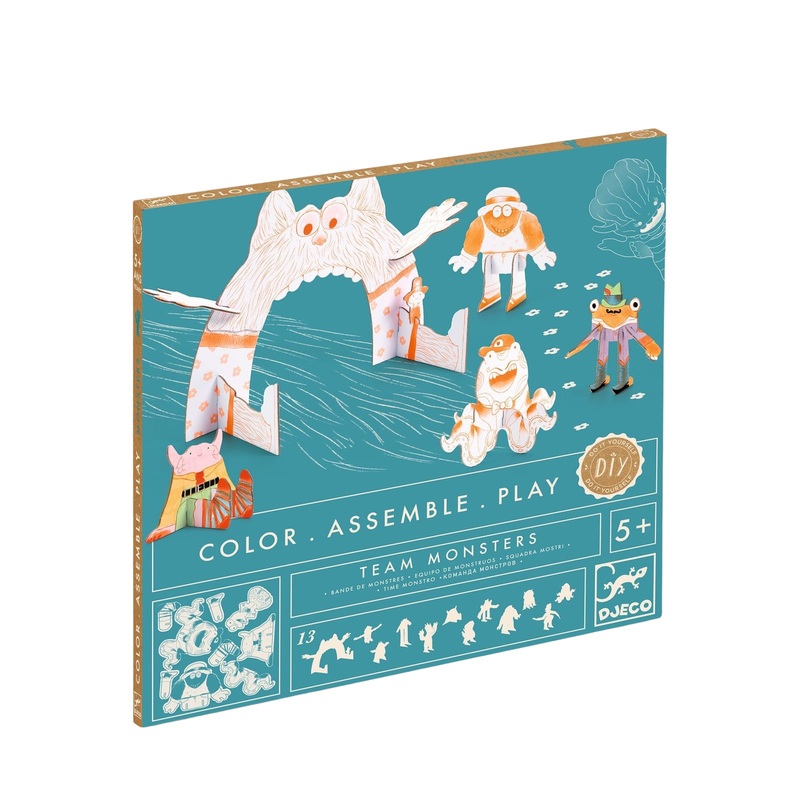 Colour Assemble Play Craft Set – Team Monsters