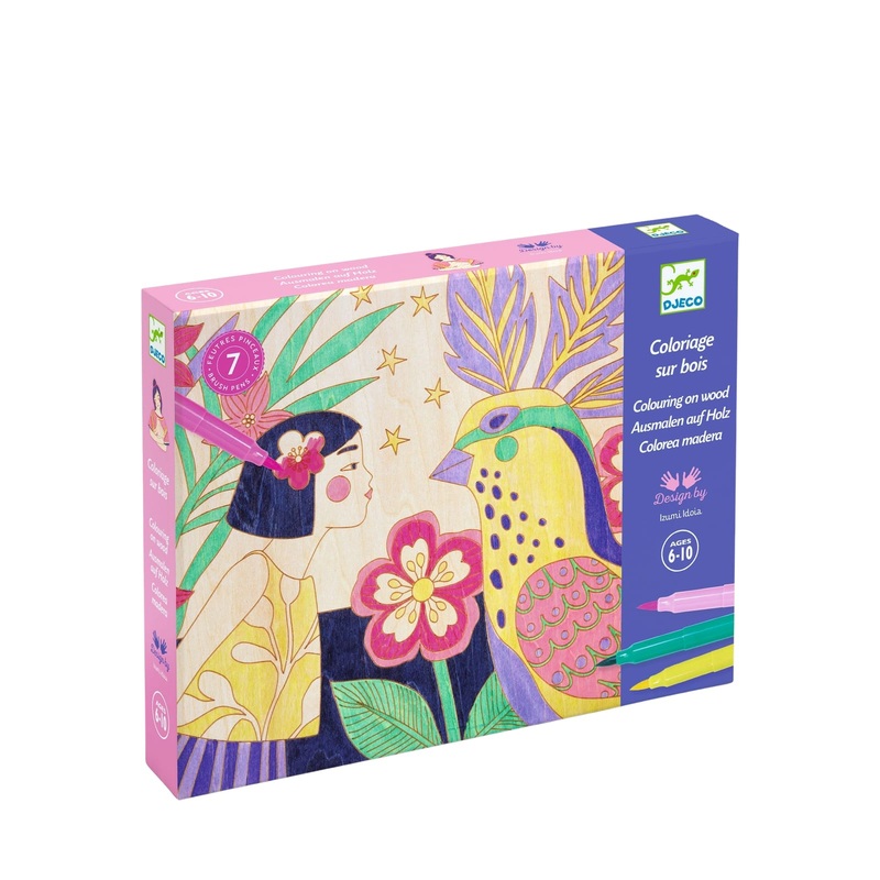 Colouring Wood Craft Set – Sweet Girls