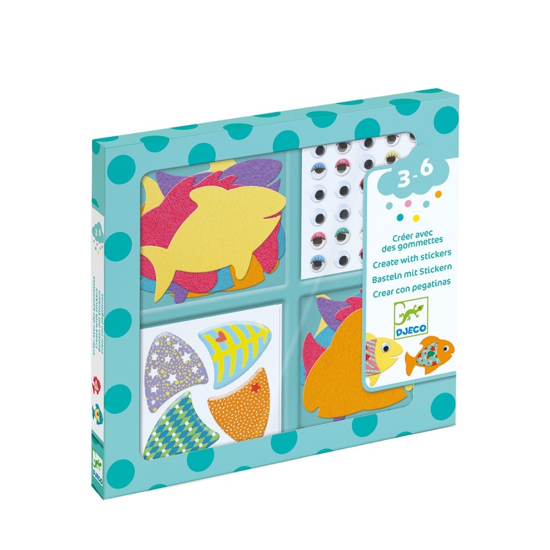 Stickers Collage Craft Set – I Love Fishes
