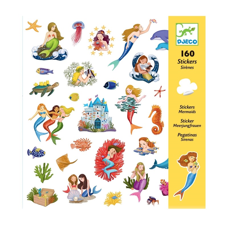 160 Stickers On Sheets – Mermaids