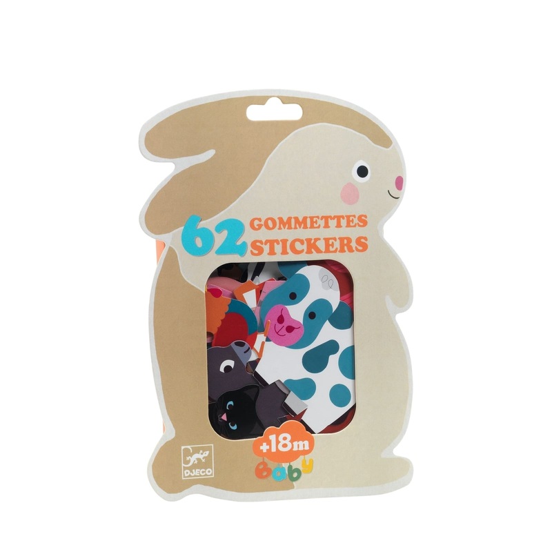 62 Repositionable Stickers – Farm Animals