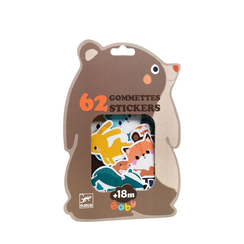 62 Repositionable Stickers – Forest Animals