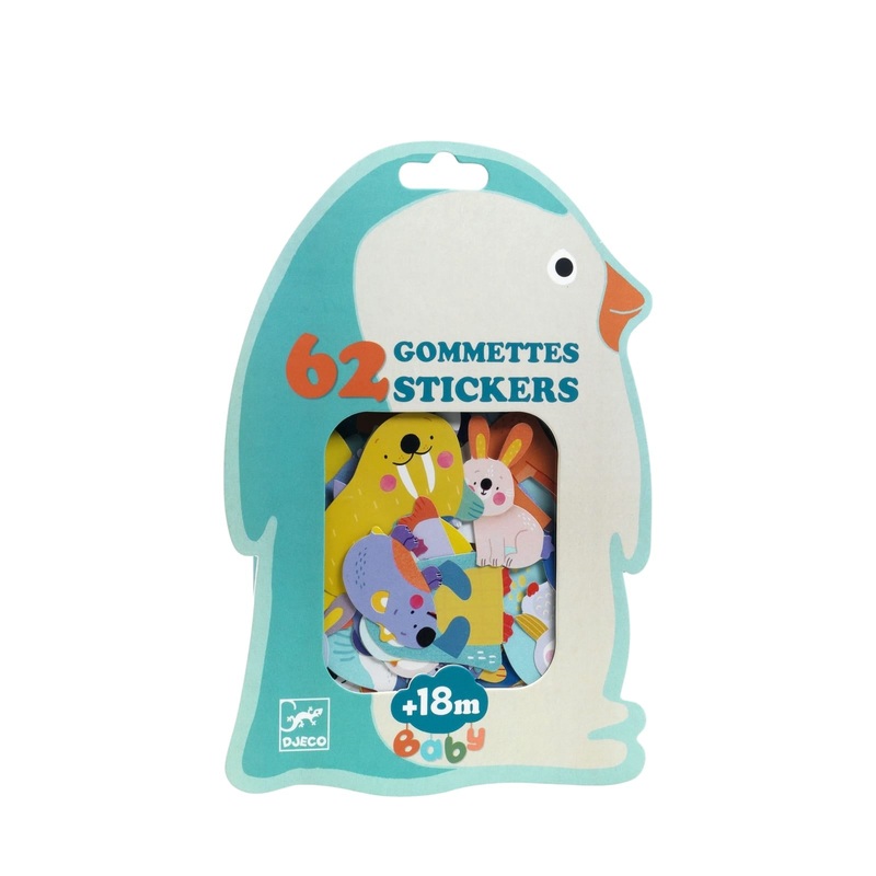 62 Repositionable Stickers – Ice Field Animals