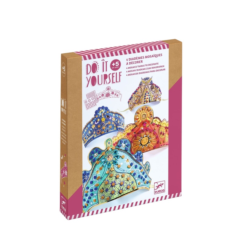 Do It Yourself Mosaics Craft Set – 4 Enchantresses Tiaras