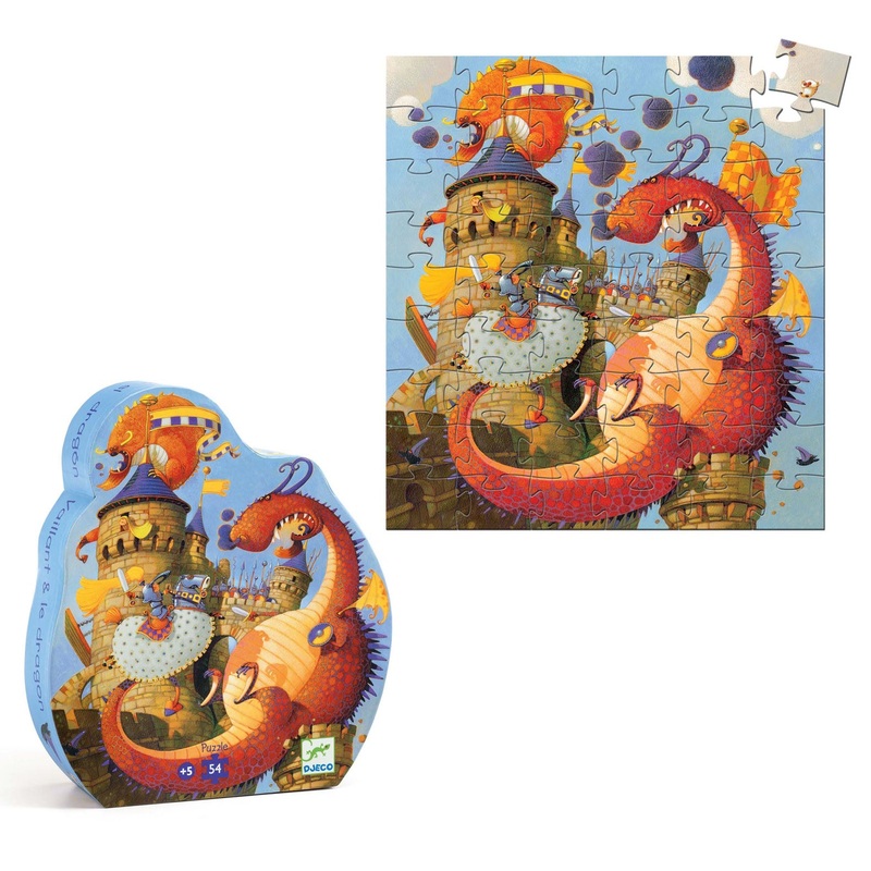 Silhouette 54 Piece Puzzle – Vaillant and The Dragon