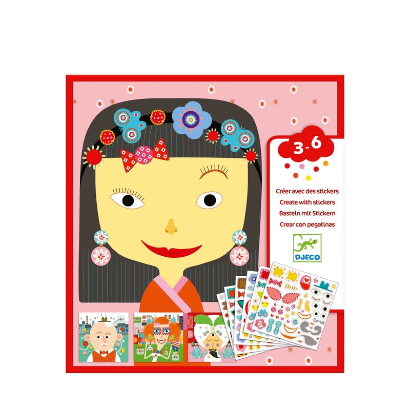 Stickers Craft Set – Different Faces