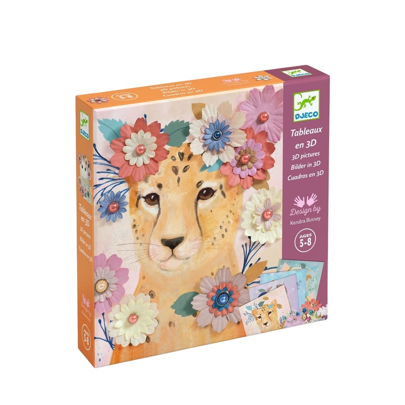 Floral Pin Craft Set – Animals