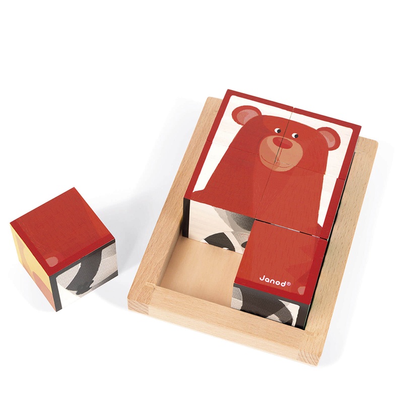 6 Forest Blocks In Wooden Box