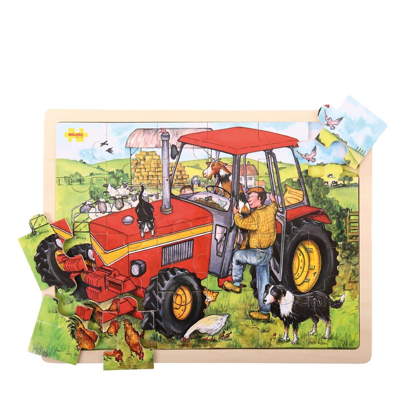 24 Piece Puzzle Tray – Tractor
