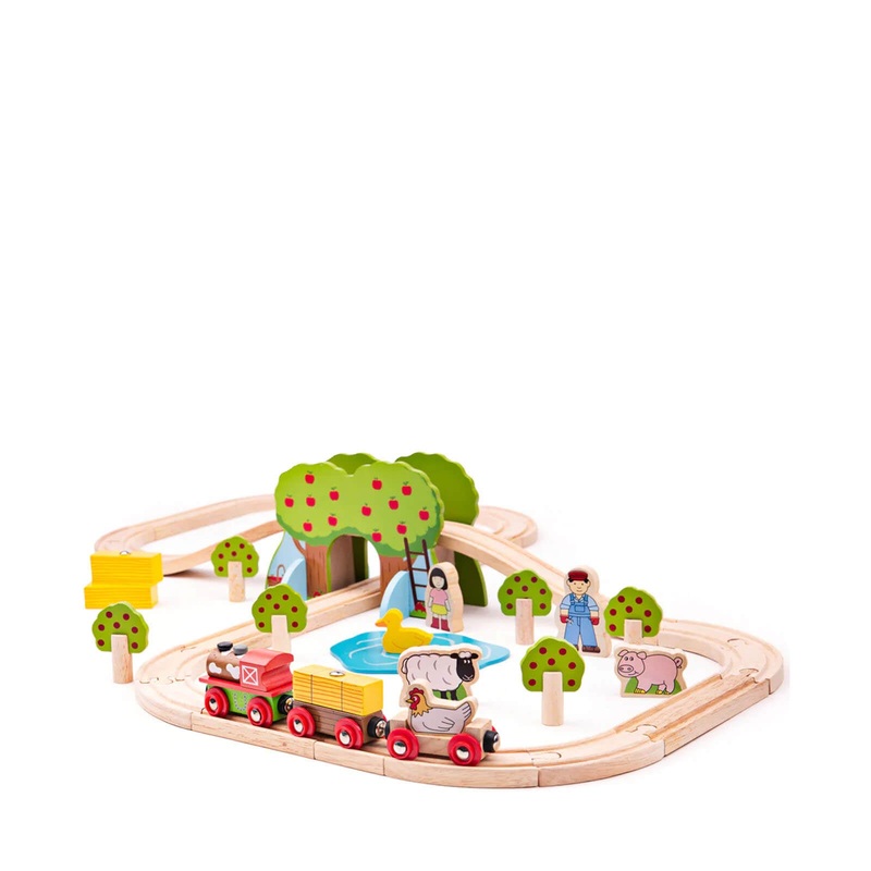 Farm Train Set – 44 Pieces
