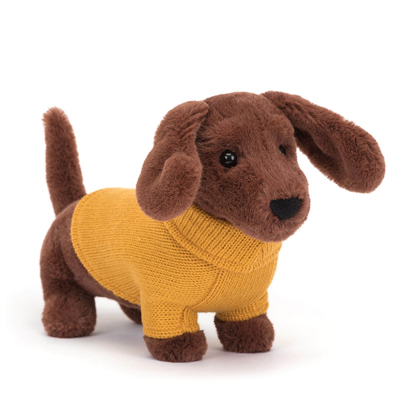 Sweater Sausage Dog Yellow