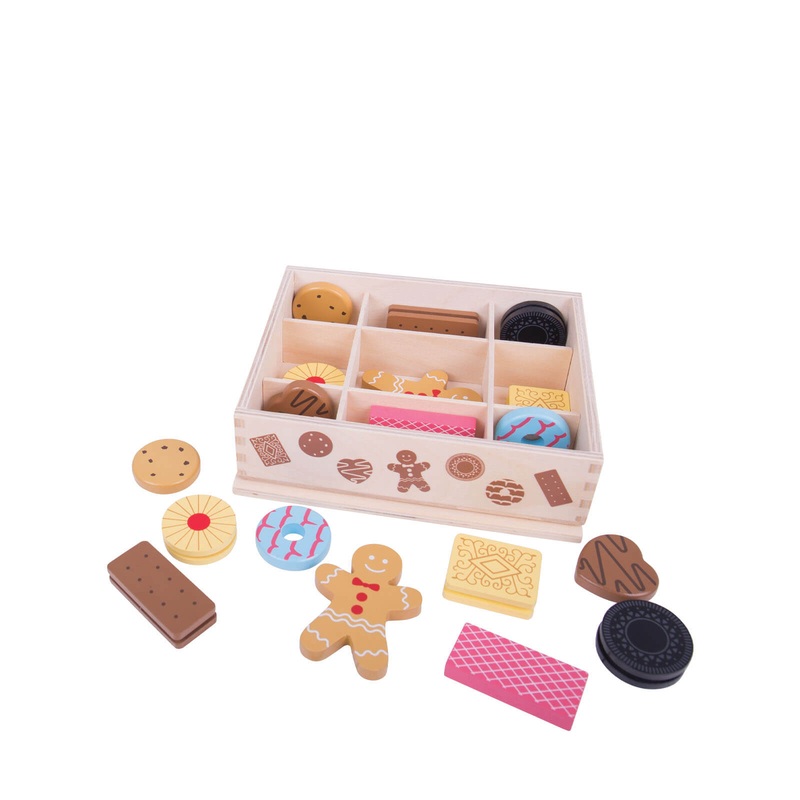 Wooden Box of Biscuits
